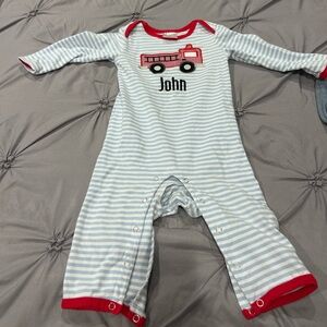 Striped Blue and Red Kids One Piece